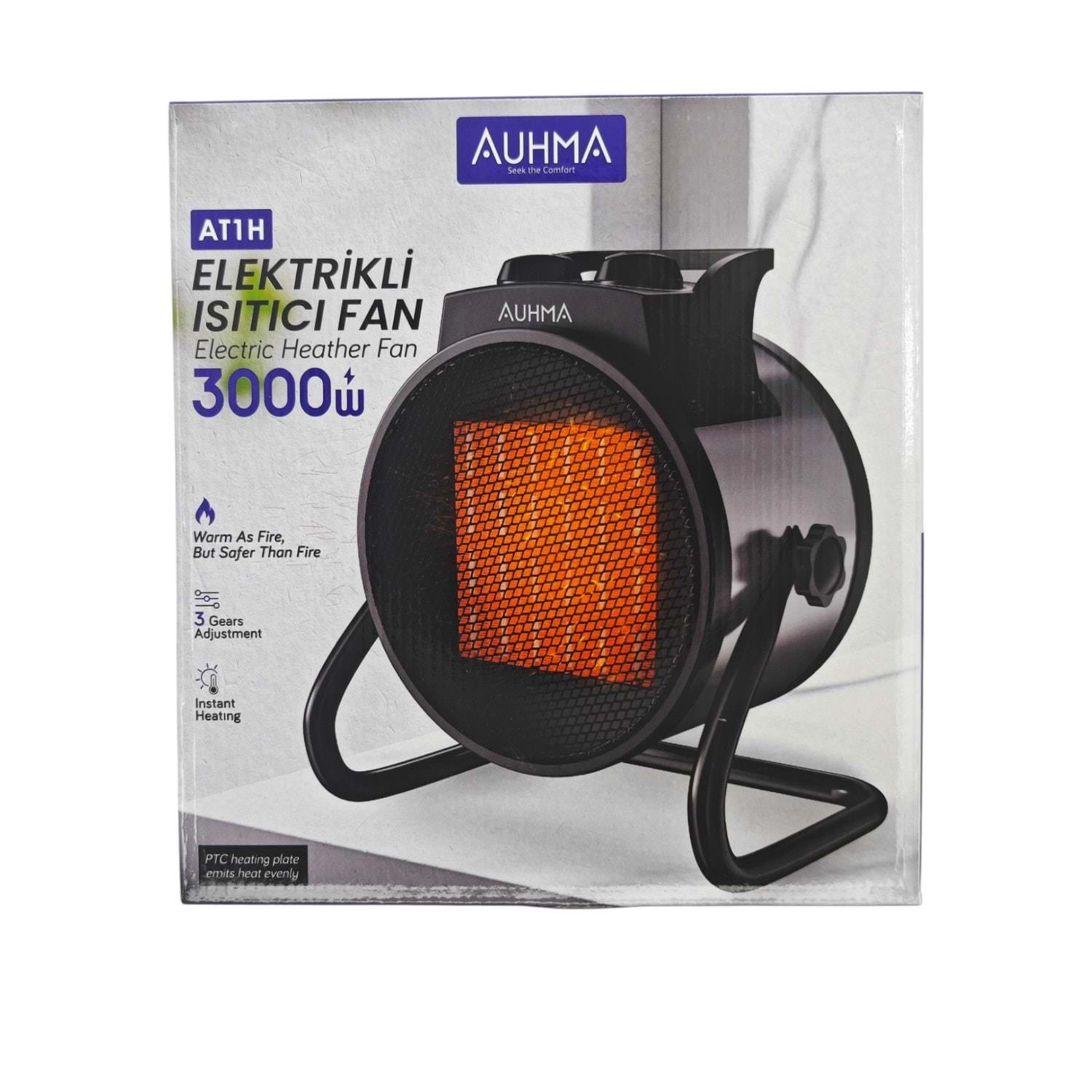 Auhma 3000W Elektrikli Fanlı Isıtıcı (AT1H)
