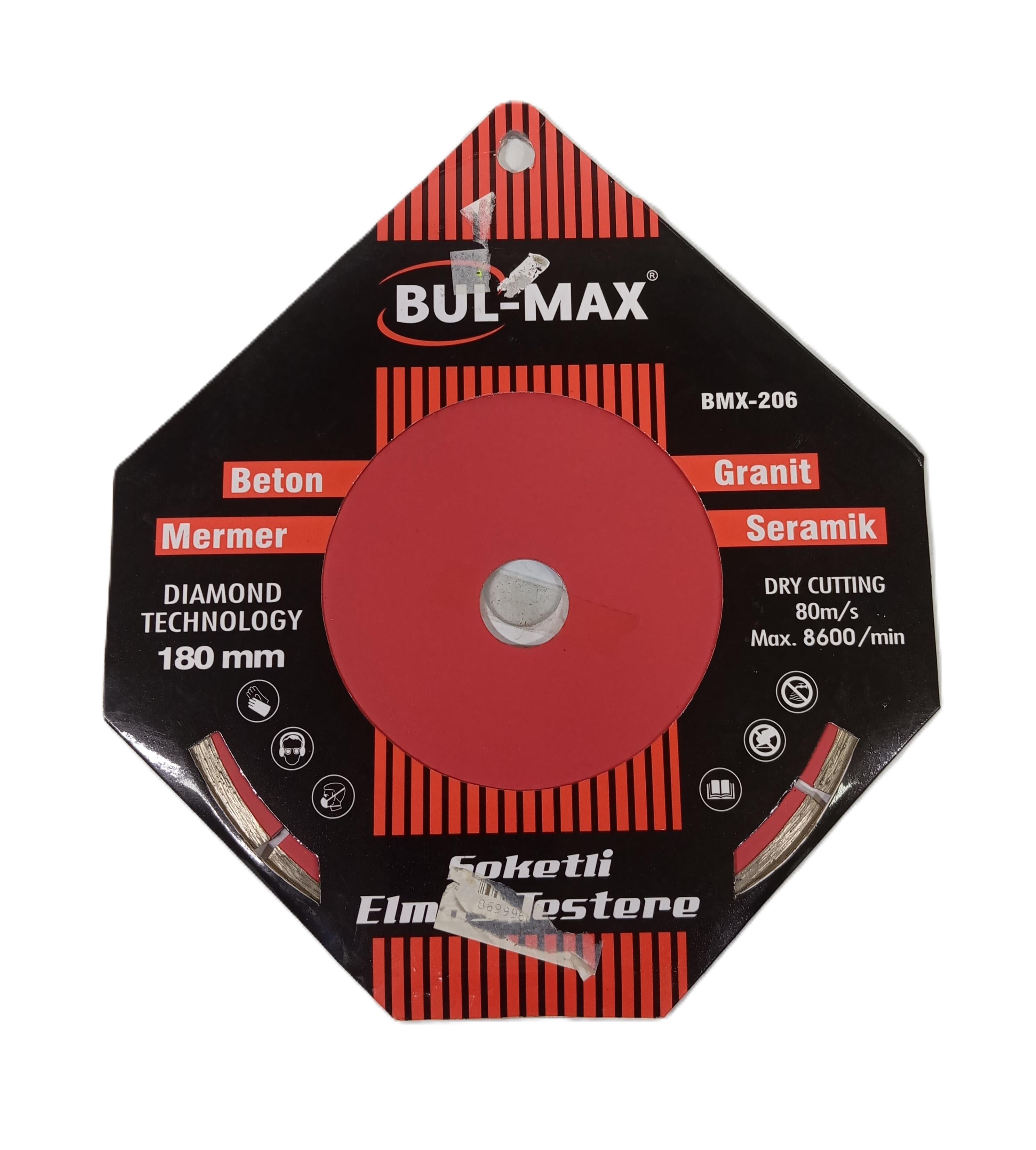 Bul-Max 180mm Elmas Testere Soketli (Bmx-206)