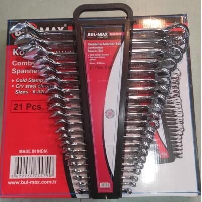 BUL-MAX KOMBİNE ANAHTAR SETİ 21PCS.6X32MM BMX-4579