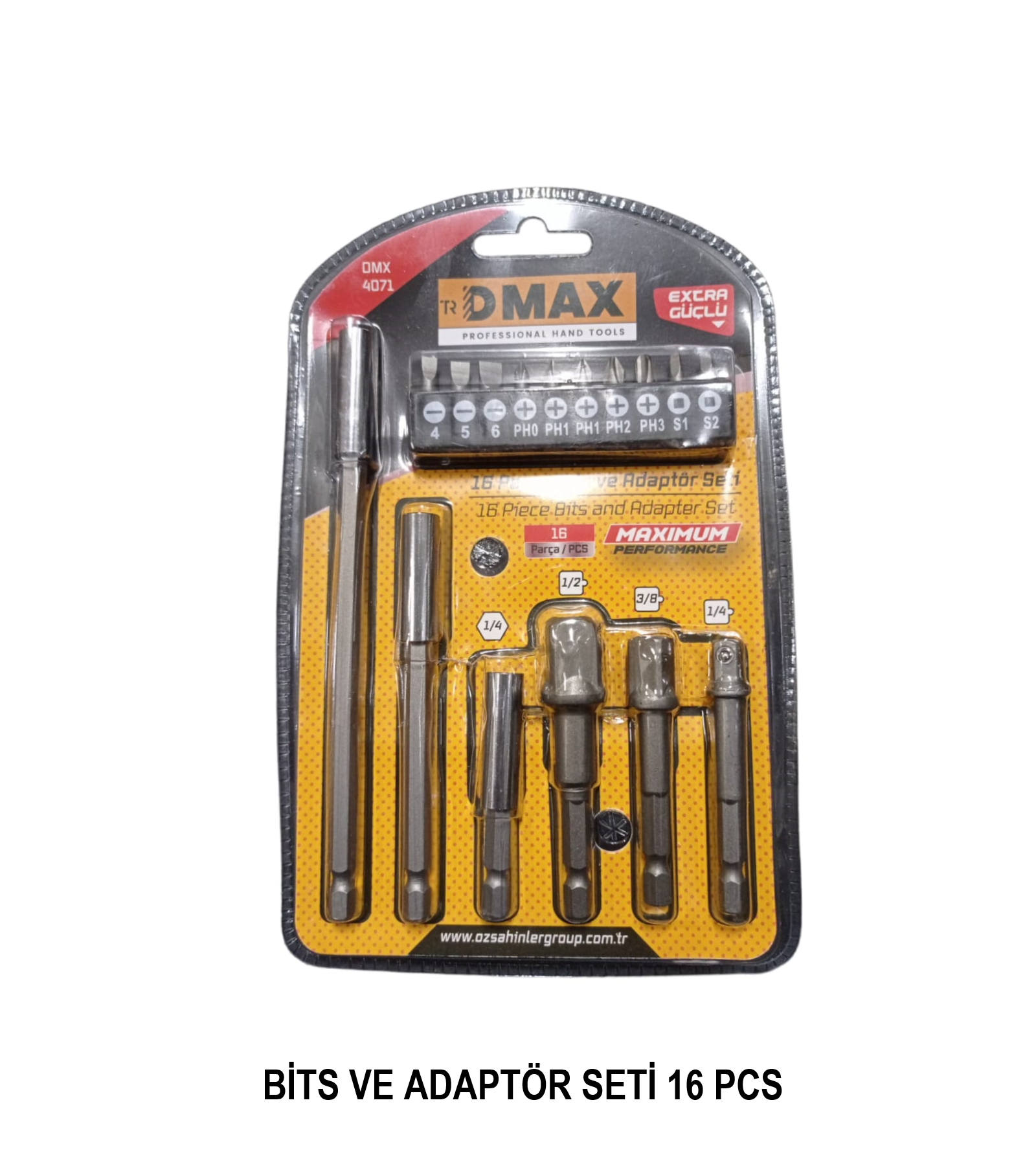 D-Max Bist ve Adaptör Seti 16Pcsr (Dmx-4071)