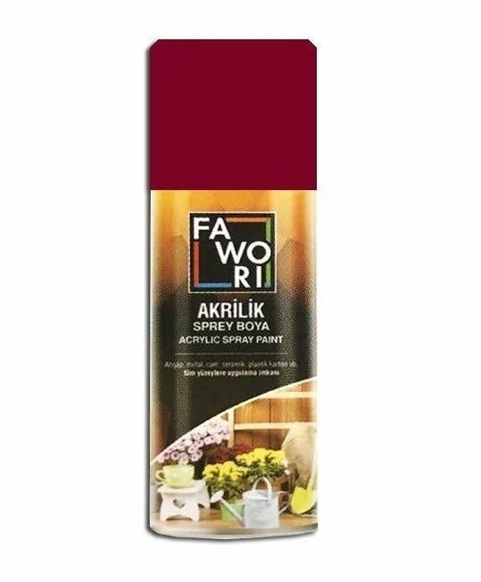 Fawori Sprey Boya Akrilik 400Ml Bordo