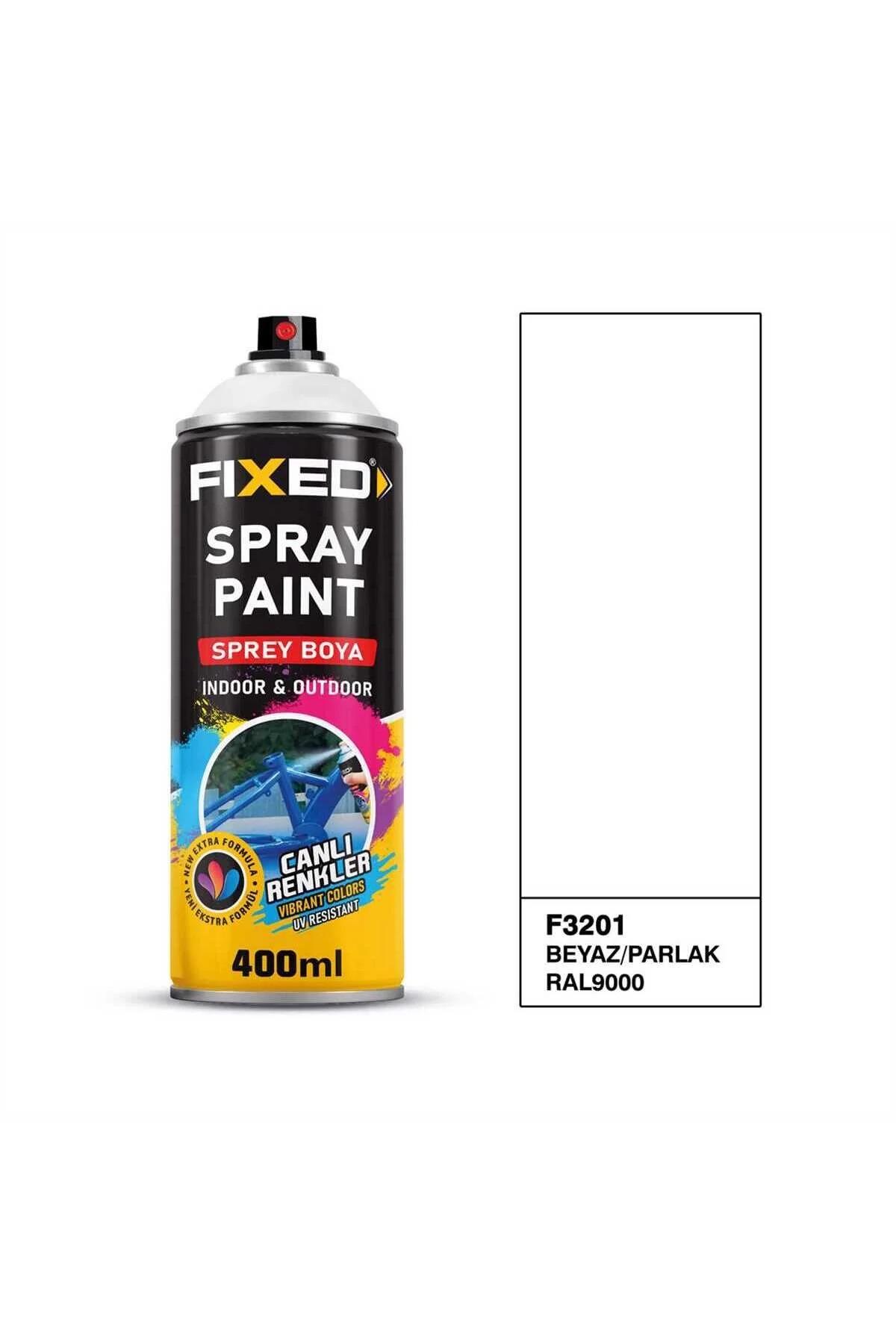 Fixed Sprey Boya 400Ml Parlak Beyaz (F-3201)