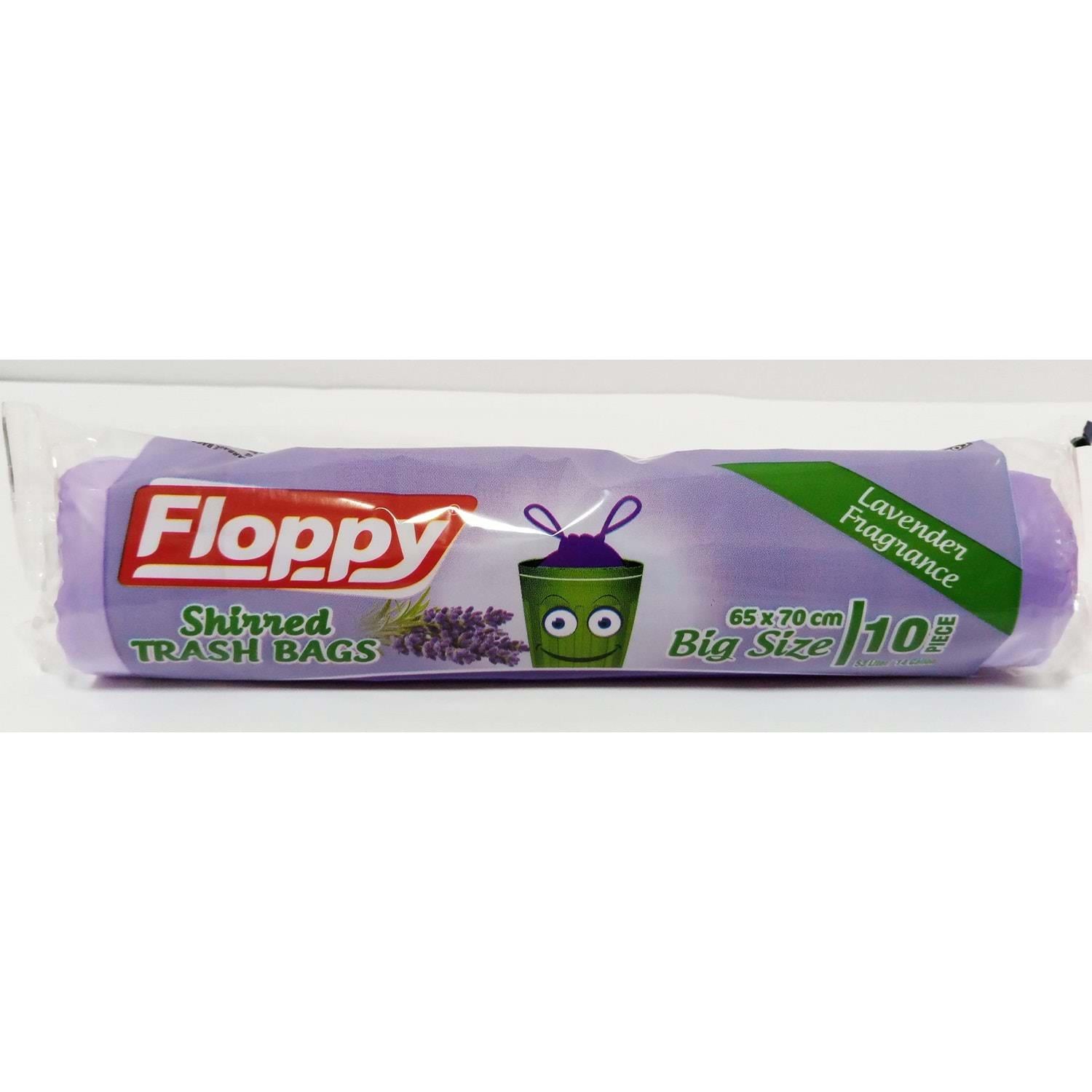 Floppy 65X70Cm Çöp Poşeti Büzgülü