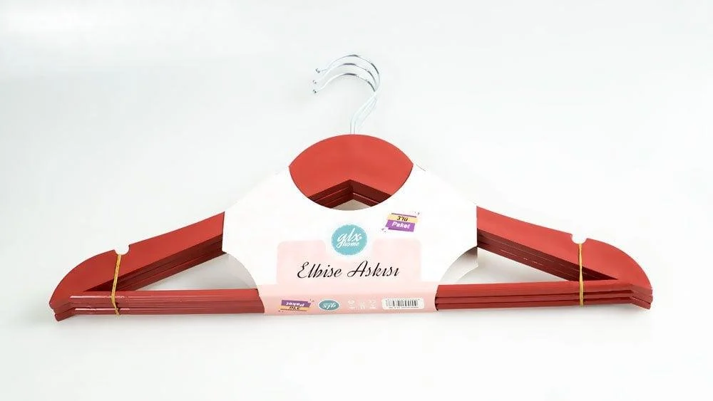 GLX HOME 3LÜ LÜX ELBİSE ASKI (8105)GLX-100
