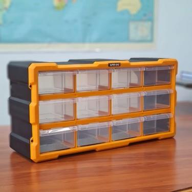 Monoblock 12Li Plastik Çekmeceli Kutu (Asr-6005)