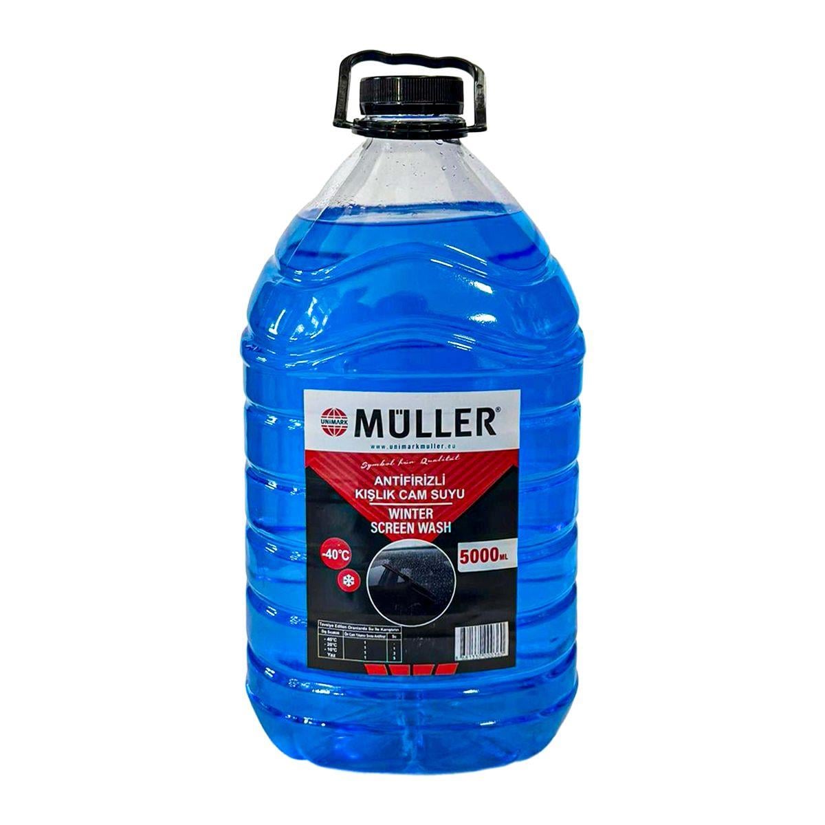 Müller Oto Cam Suyu 5 Lt (Antifirizli) -40