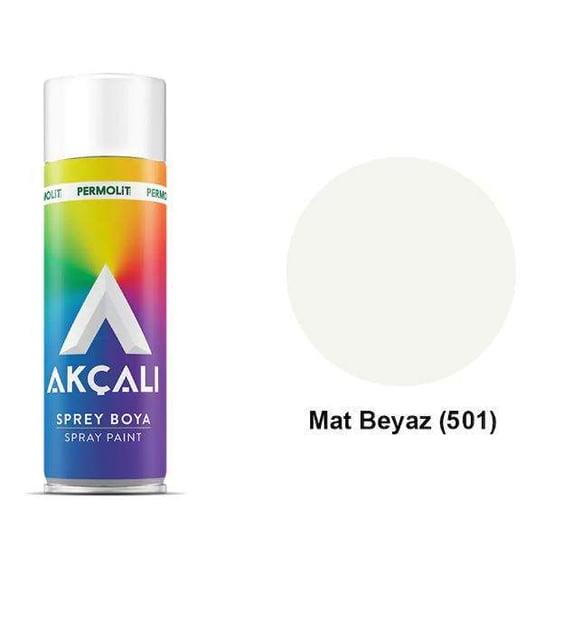 Permolit Akçalı Sprey Boya Mat Beyaz 400Ml (501)