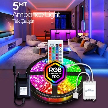 Rgb Şerit Led Kumandalı 5mt (1927R)