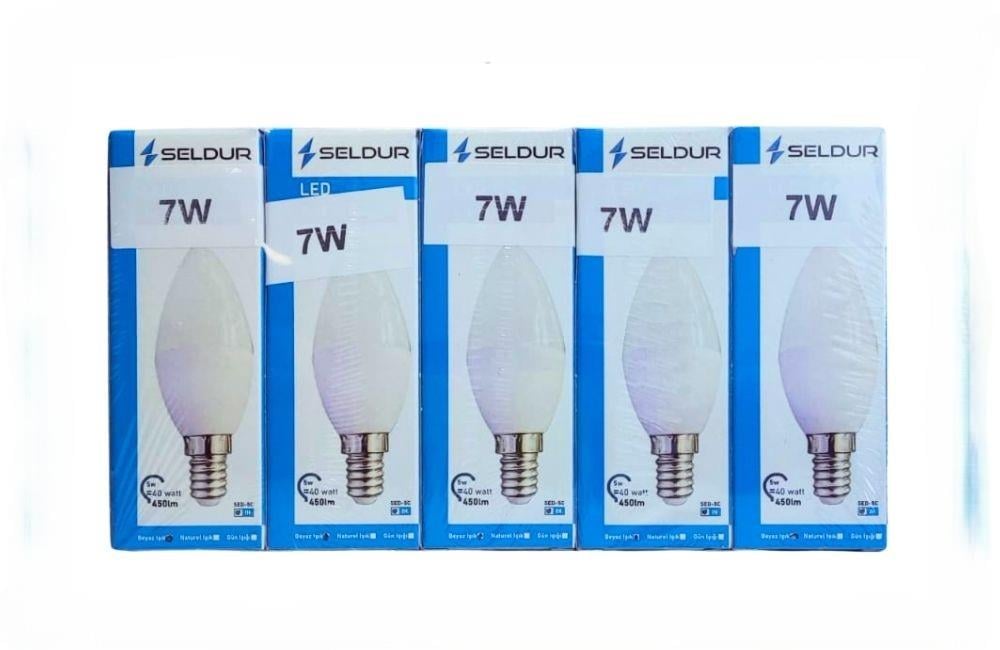 Seldur 7W Mum Led Ampul (Sed-5C)