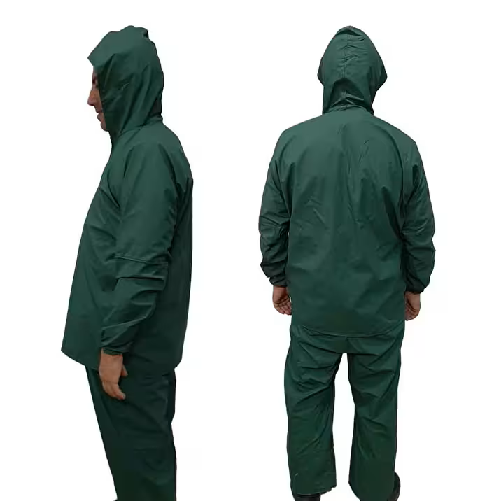 Yağmurluk Polyester Alt-Üst Takım Yeşil