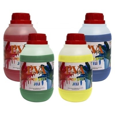 Slime Jeli Zıp Zıp 4 Renkli Takım