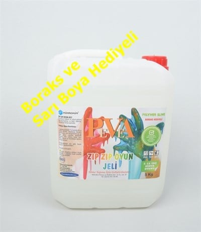 Slime Jeli Zıp Zıp (Sarı Boya Hediyeli) 5 kg