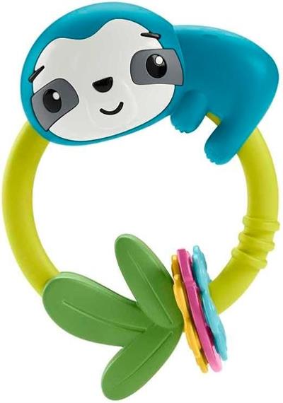 Fisher Price Eğlenceli Dostlar Çıngıraklı Dişlik - Makaralı Tembel Hayvan HJW11-HKD70