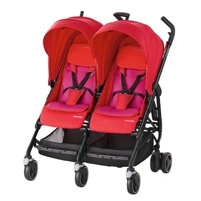 Maxi-Cosi Dana For2 İkiz Bebek Arabası / Red Orchid