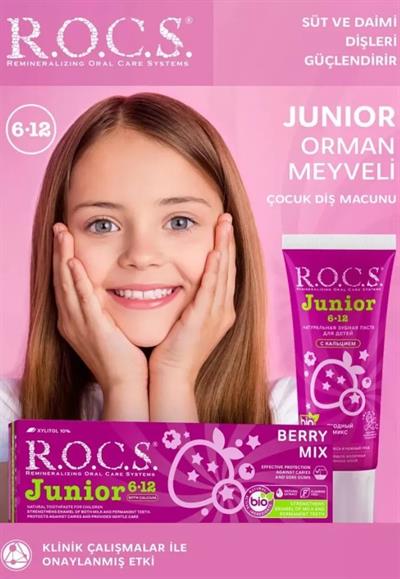 Rocs Junior Orman Meyveli 6-12 Yaş Florürsüz Diş Macunu 74 ml