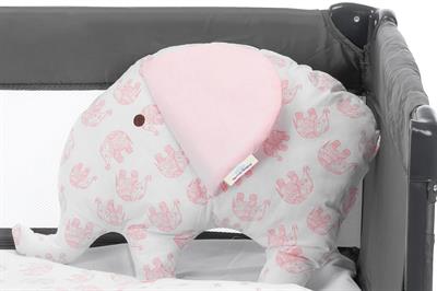 Sema Baby 6 Parça Lüks Park Yatak Bebek Uyku Seti - Pembe Fil