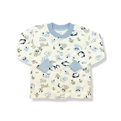 Sema Baby Happy Animals Bebek Pijama Takımı Mavi 6-9 Ay