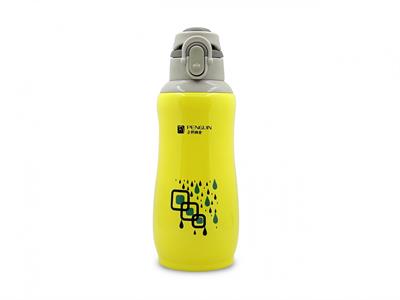 Sema Baby Penguen Kilitli Paslanmaz Çelik Bebek Termosu 600 Ml - Sarı