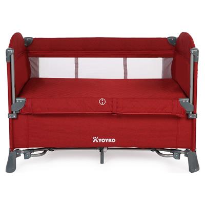 Yoyko Exclusive Comfort 8 in 1 Anne Yanı Park Yatak Oyun Parkı 70x110 - Bordo