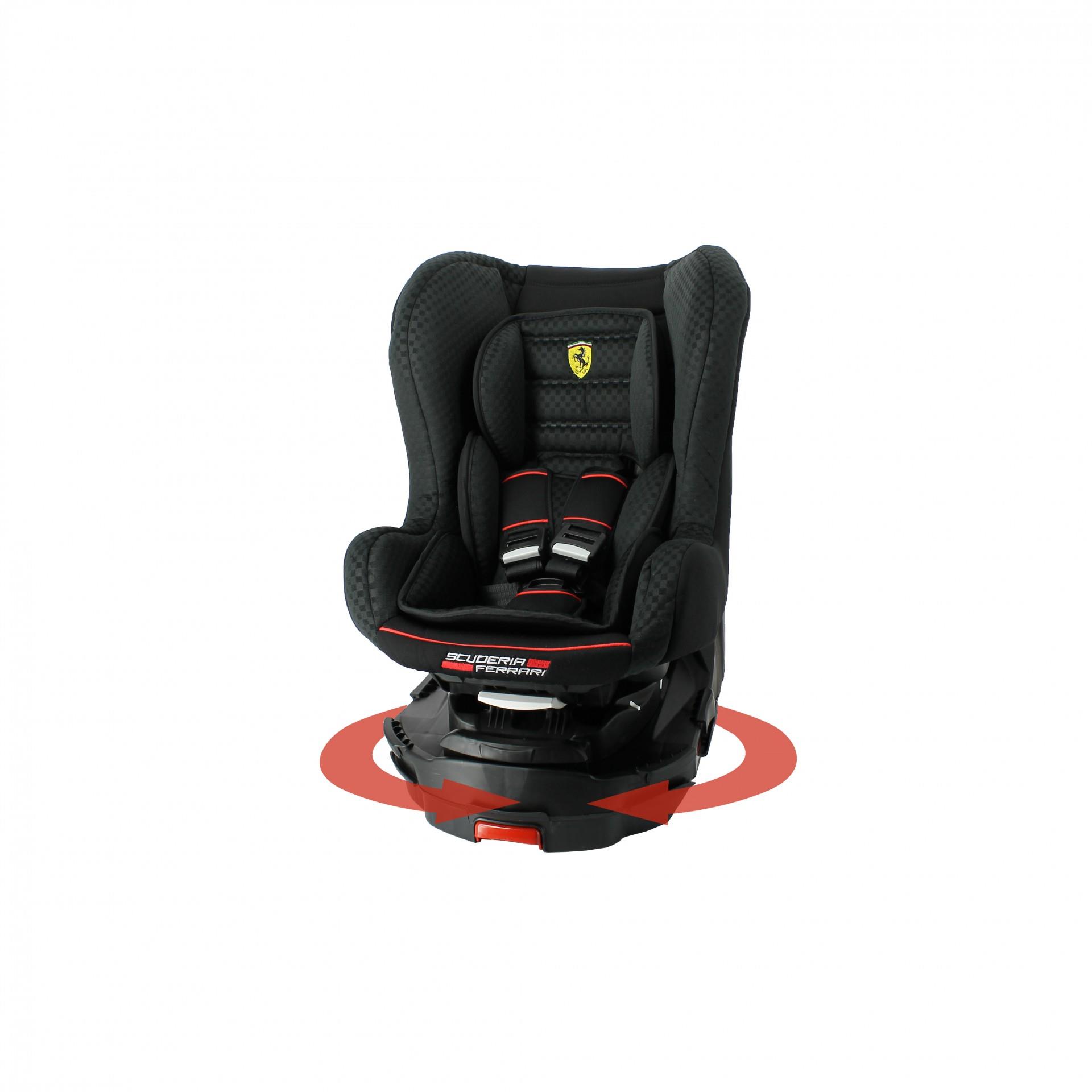 Ferrari Titan Isofixli 0-25kg 360° Dönebilen Oto koltuğu - NERO