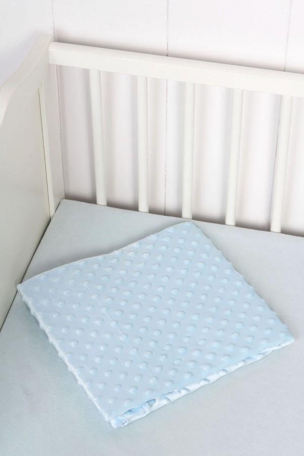 Sema Baby Fluffy Battaniye (Kabartma Desenli) - Mavi