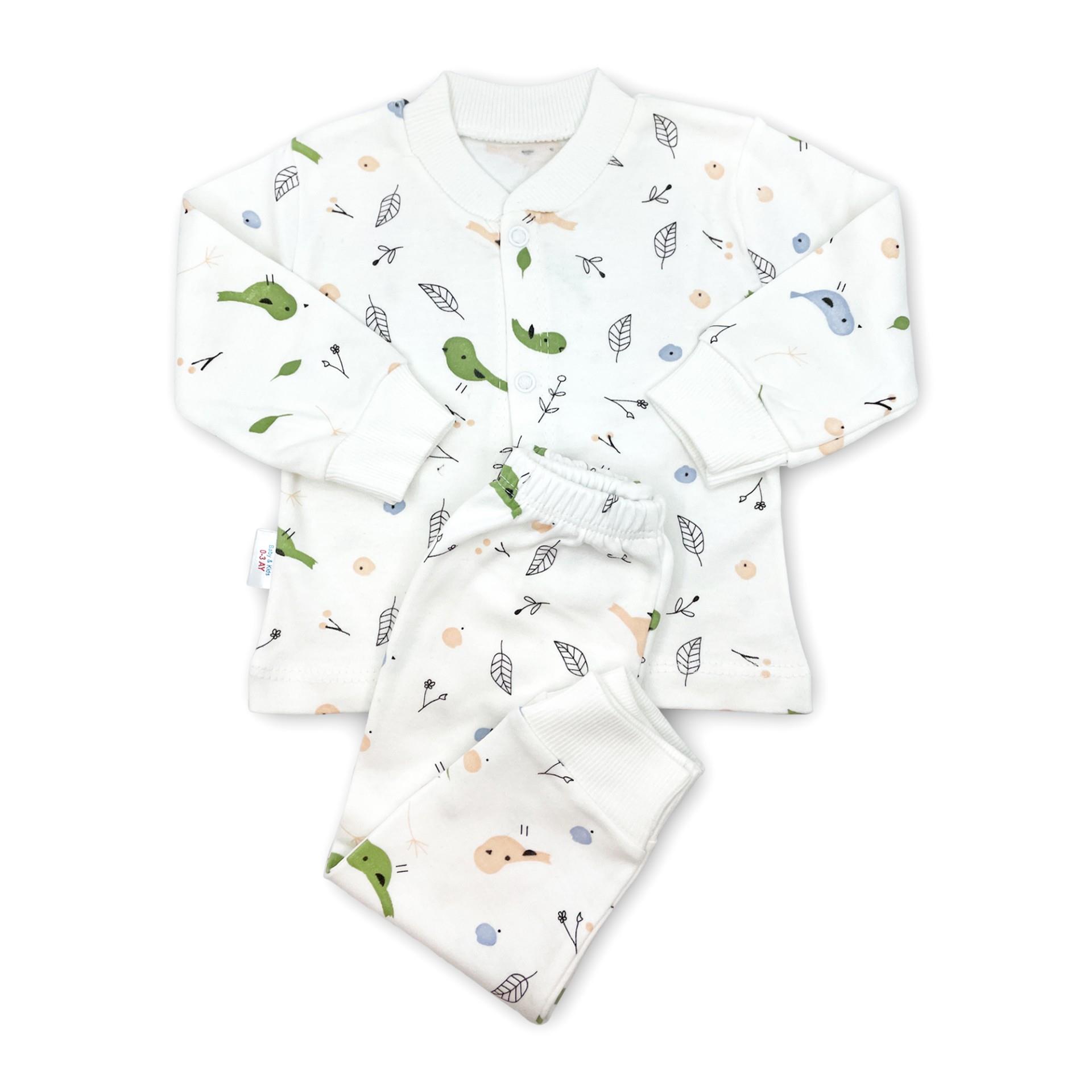 Sema Baby Happy Birds Bebek Pijama Takımı 3-6 Ay