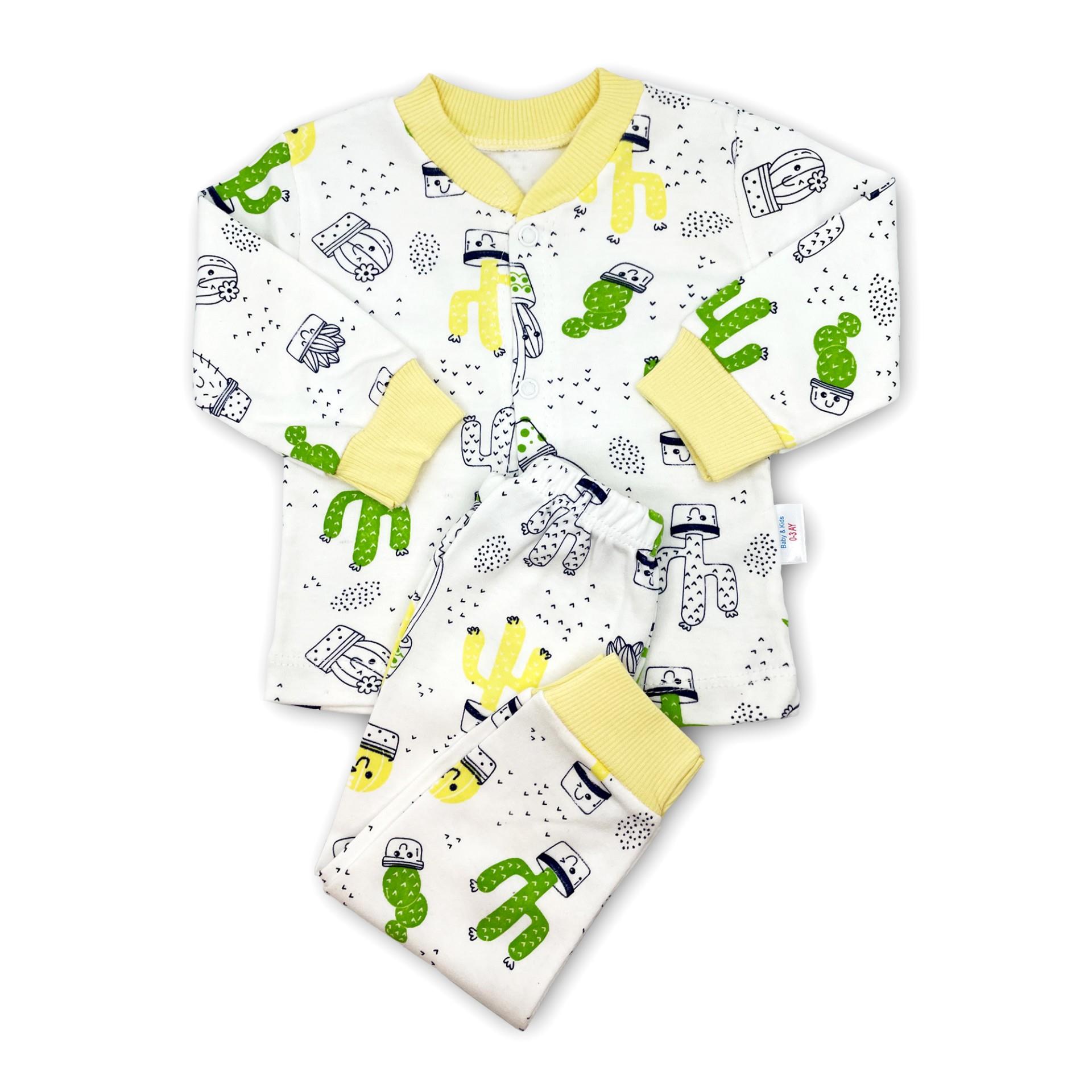Sema Baby Sleeper Cactus Bebek Pijama Takımı 3-6 Ay - Sarı