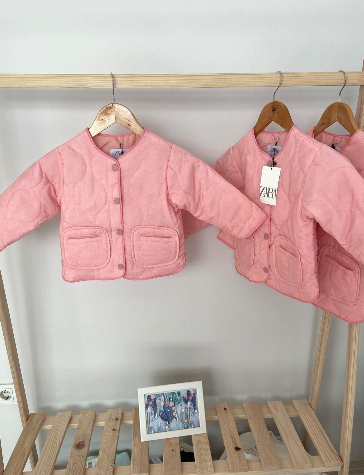 Pembe Kapitone Kız Çocuk Mont
