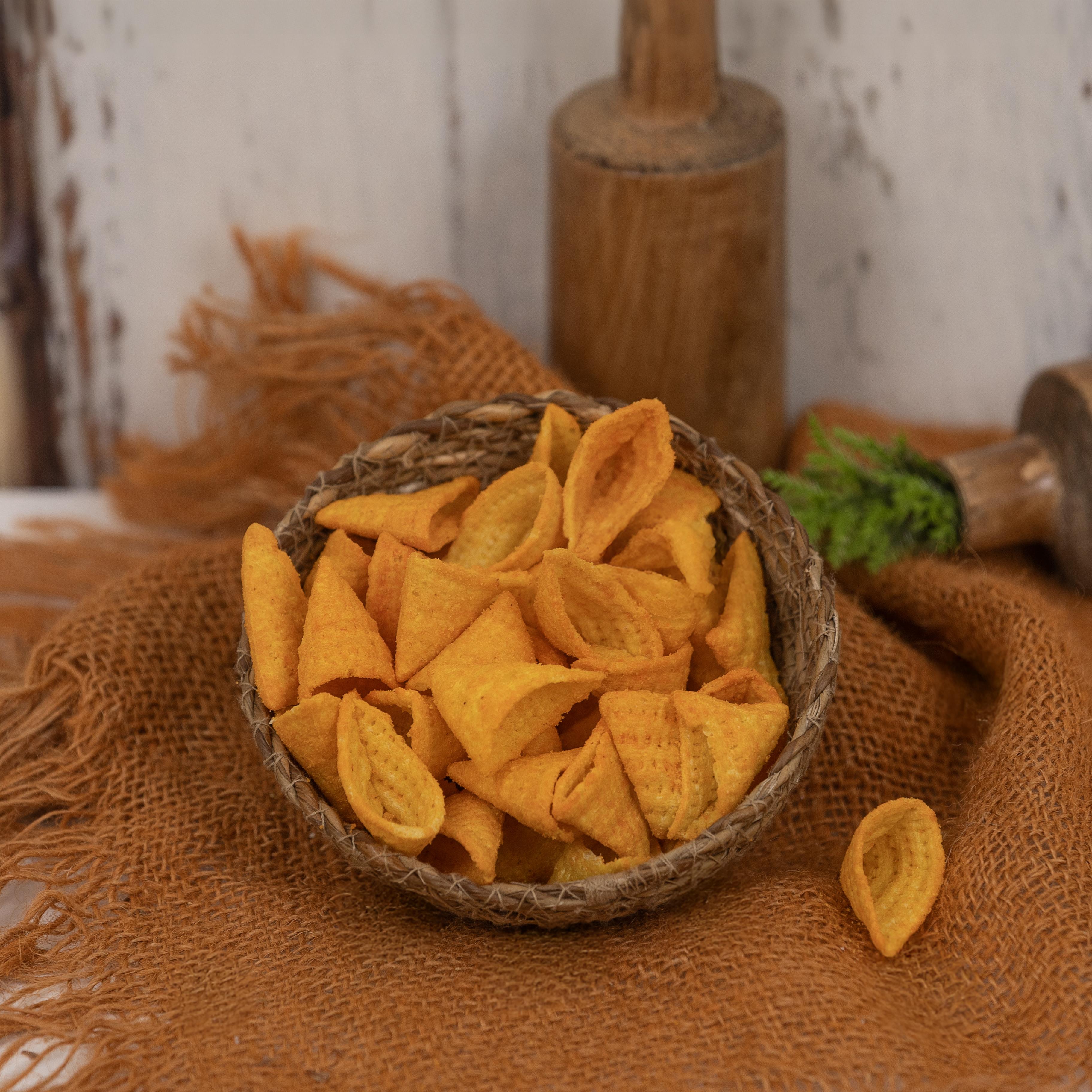 Baharat Soslu Taze Piramit Cips