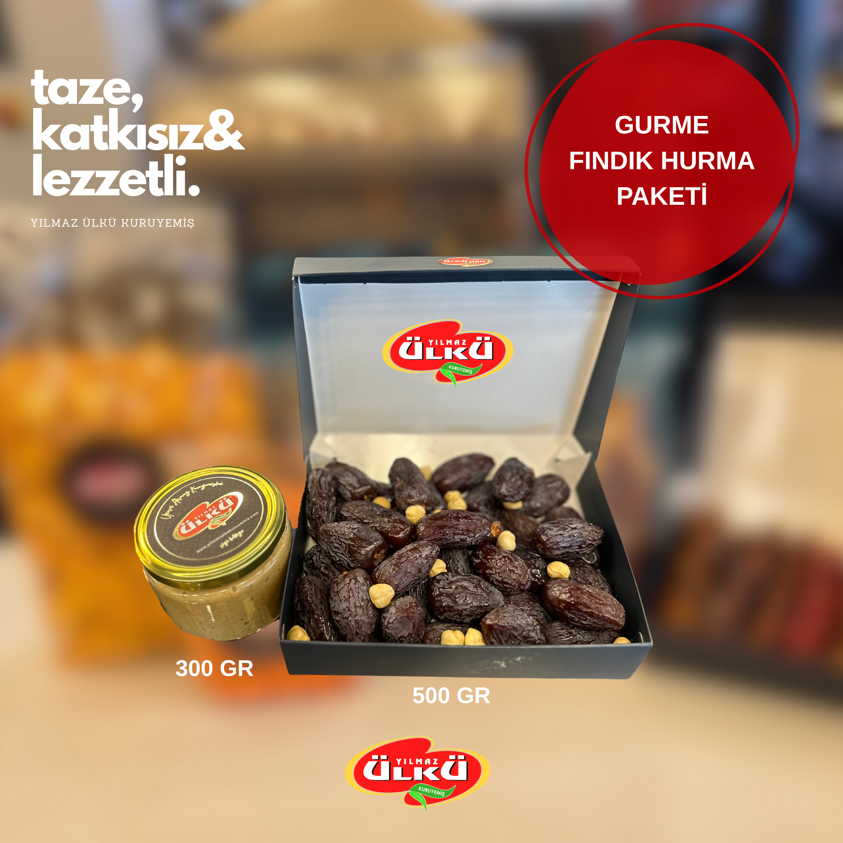 GURME FINDIK HURMA PAKETİ