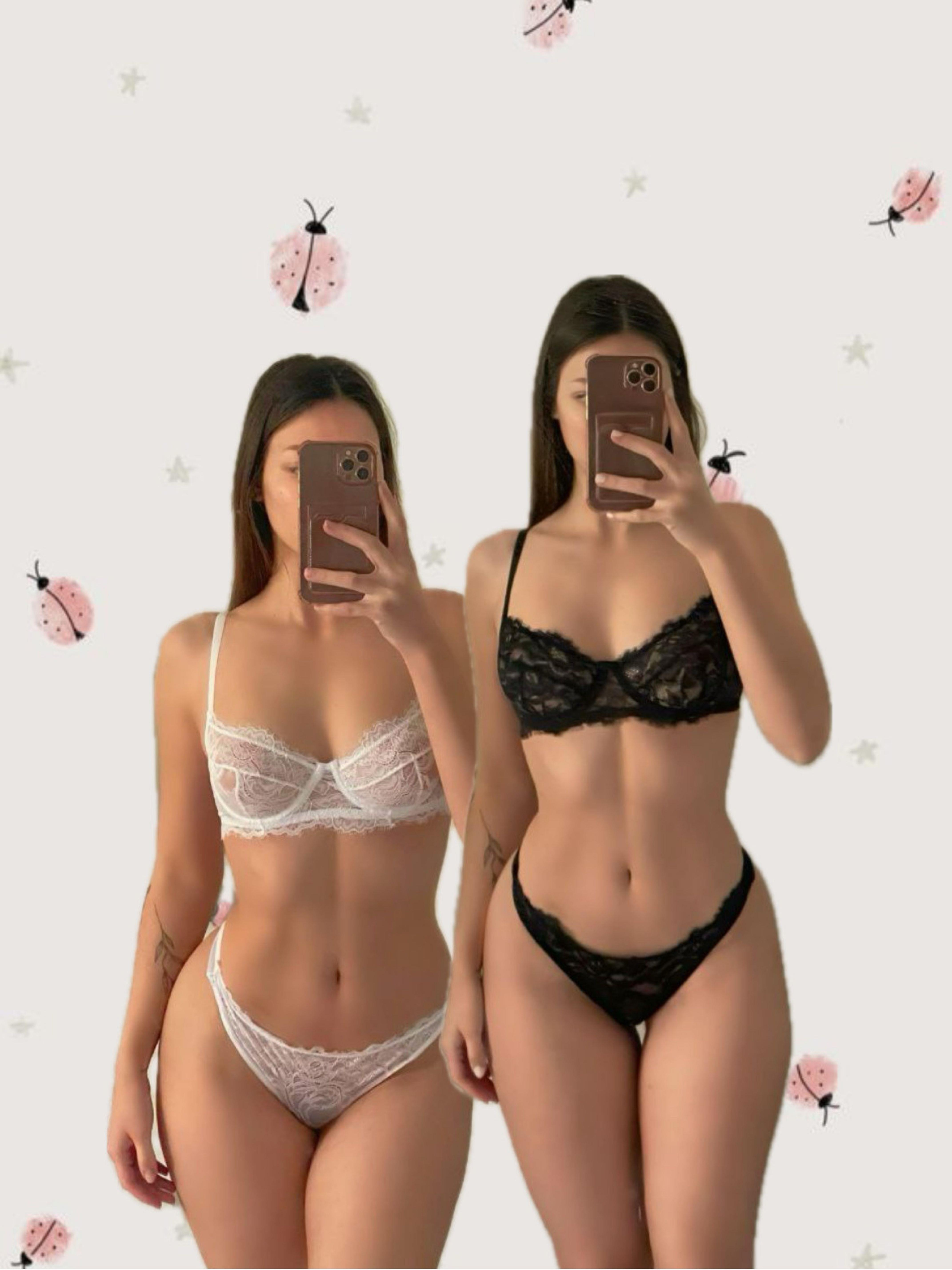 Midnight ve Pure Dantel Bra Set 2li