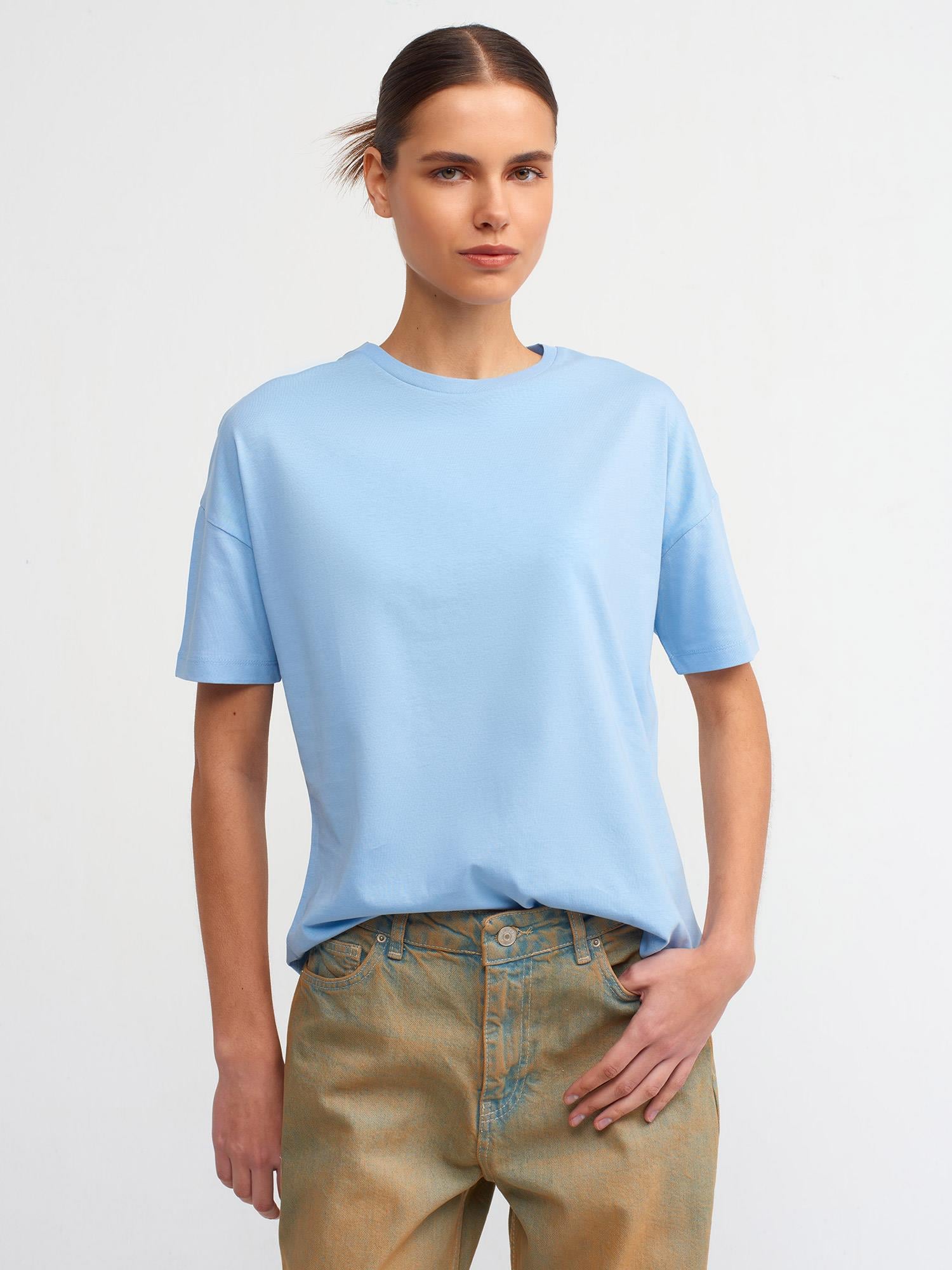 Basic T-Shirt-Açık Mavi
