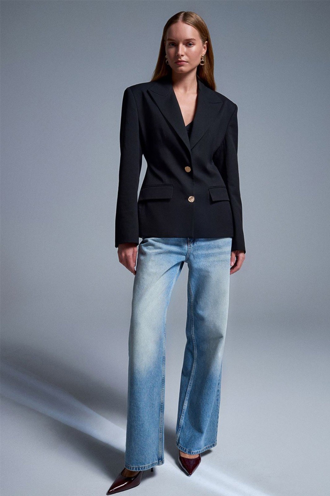 Asrın Fitted Kesim Vatkalı Blazer