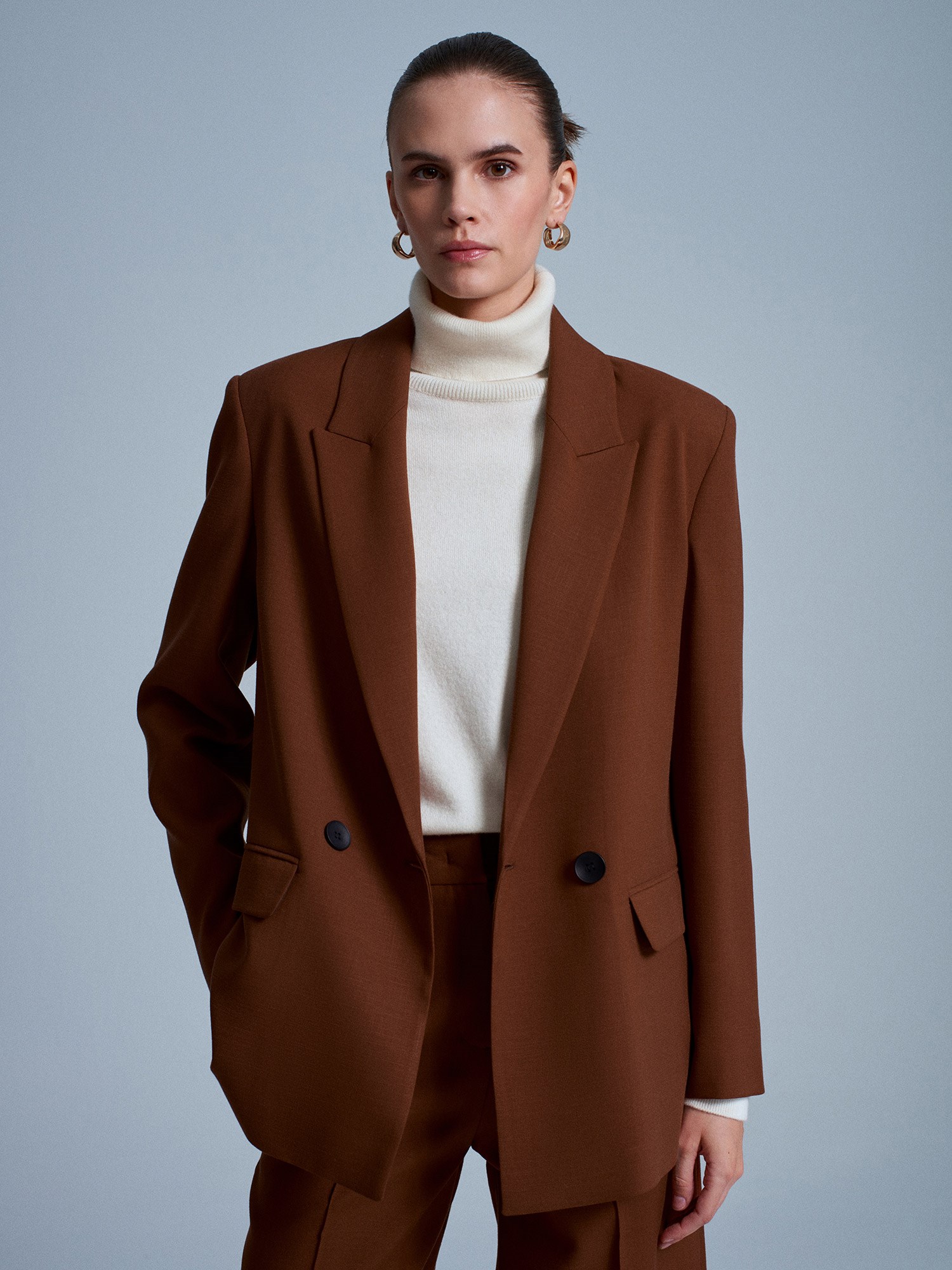 Blazer Ceket-Kiremit