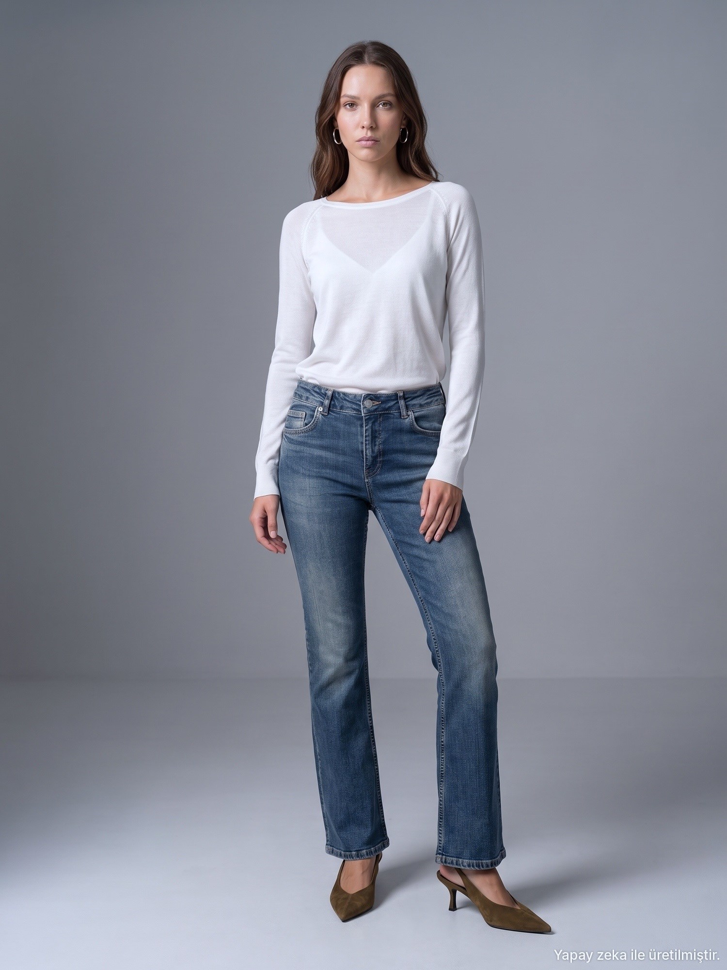 Düşük Bel Likralı Flare Jean-Tint
