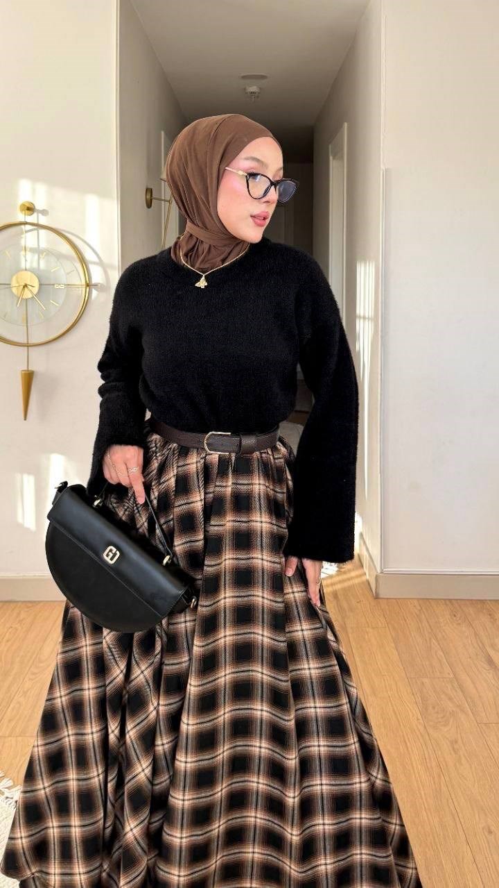 Oversize Angora Yumoş Triko Kazak Siyah