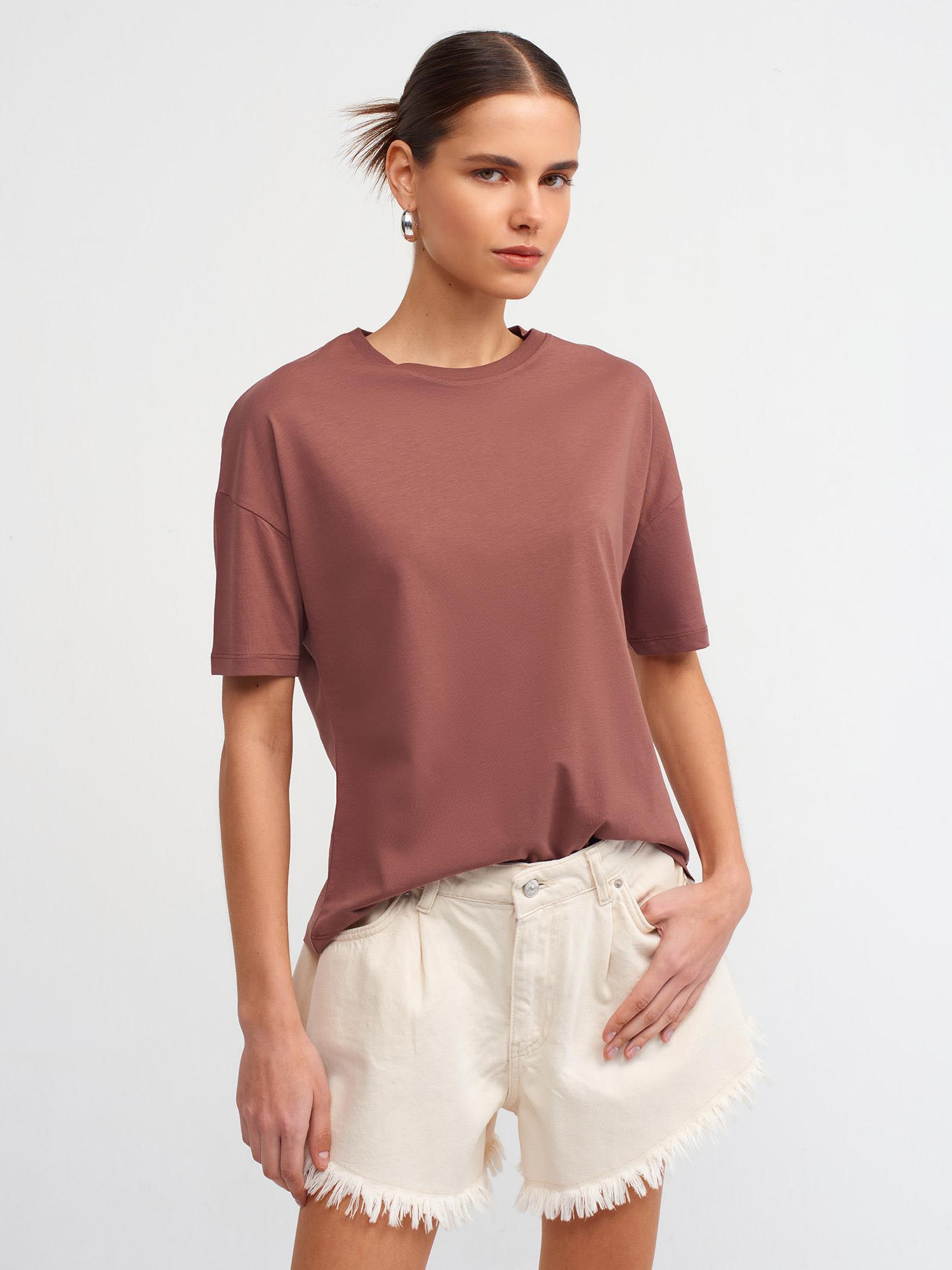  Basic T-Shirt- Kahve