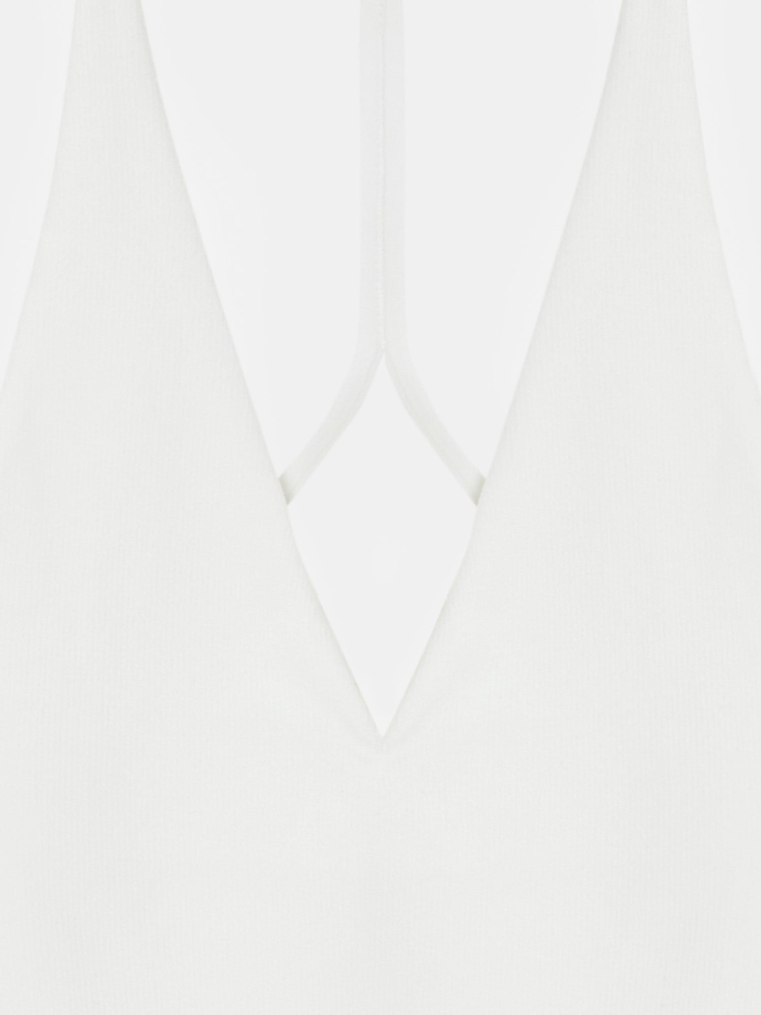 Halter Yaka Bodysuit-Ekru