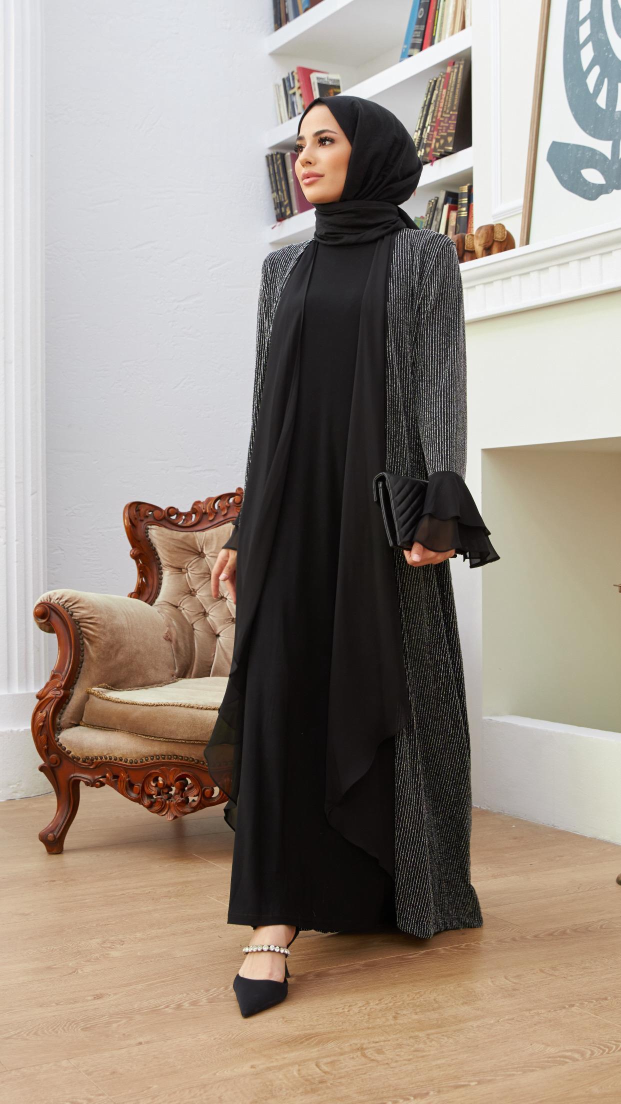 Simli Hırka Elbise Takım Abiye