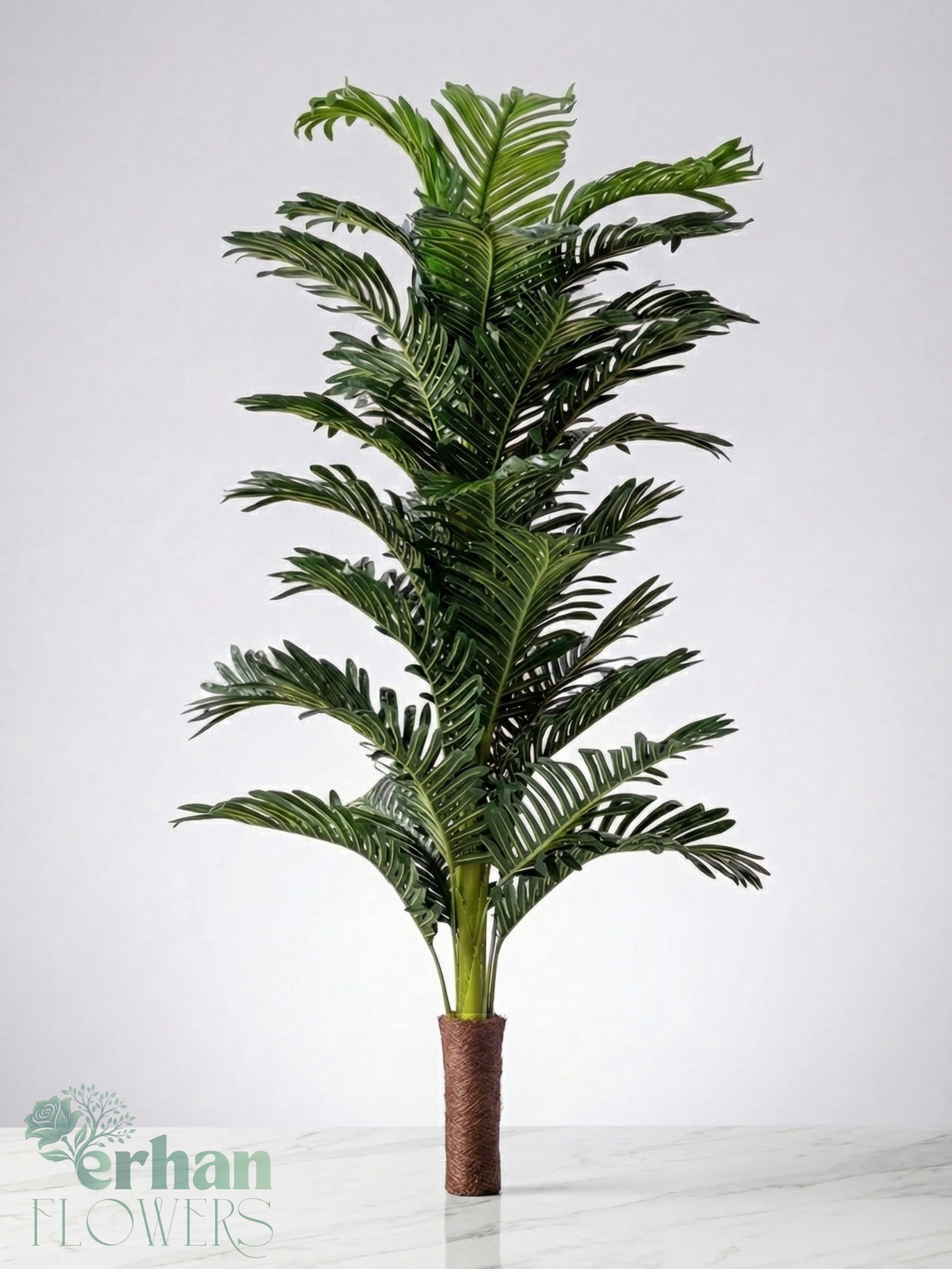 Yapay Areka Ağacı (Saksısız) Tek Gövde 19 Yaprak 180 cm