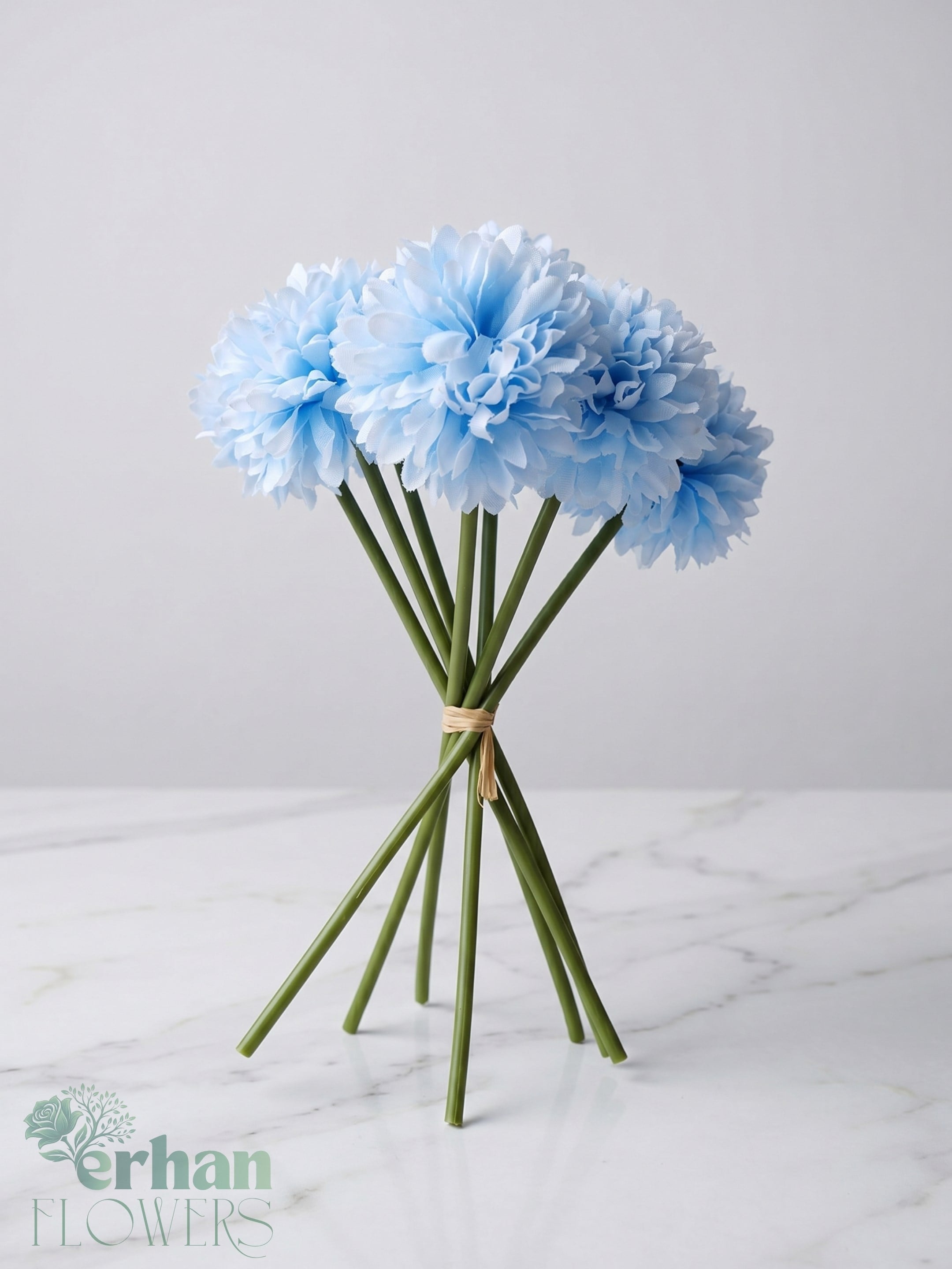 Yapay Krizantem Çiçeği 7’li 30 cm | Dekoratif Kasımpatı BuketiYapay Krizantem Çiçeği (Kasımpatı) 7'li