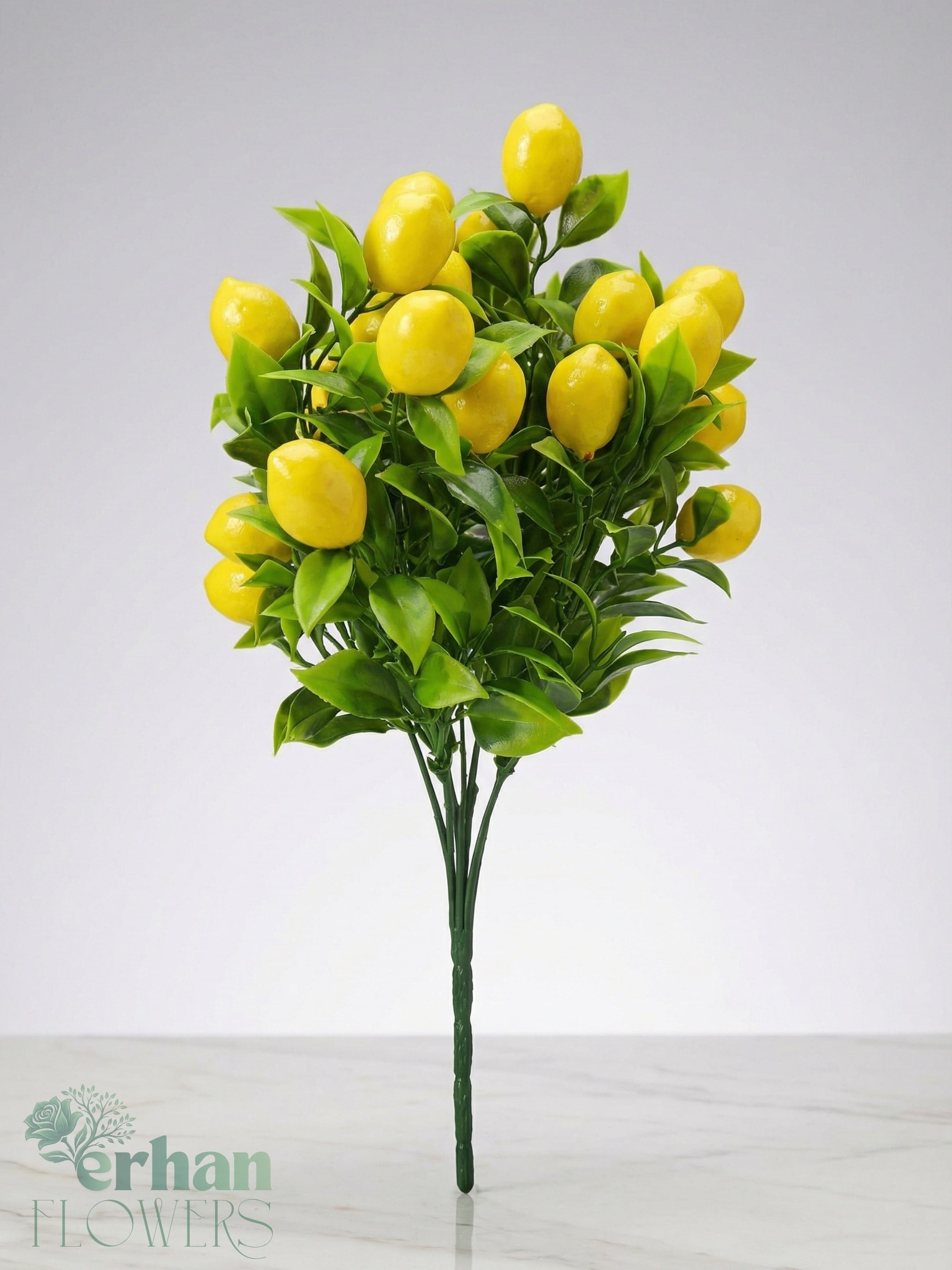 Yapay Mini Limon Ağacı 7 Dal  35 cm