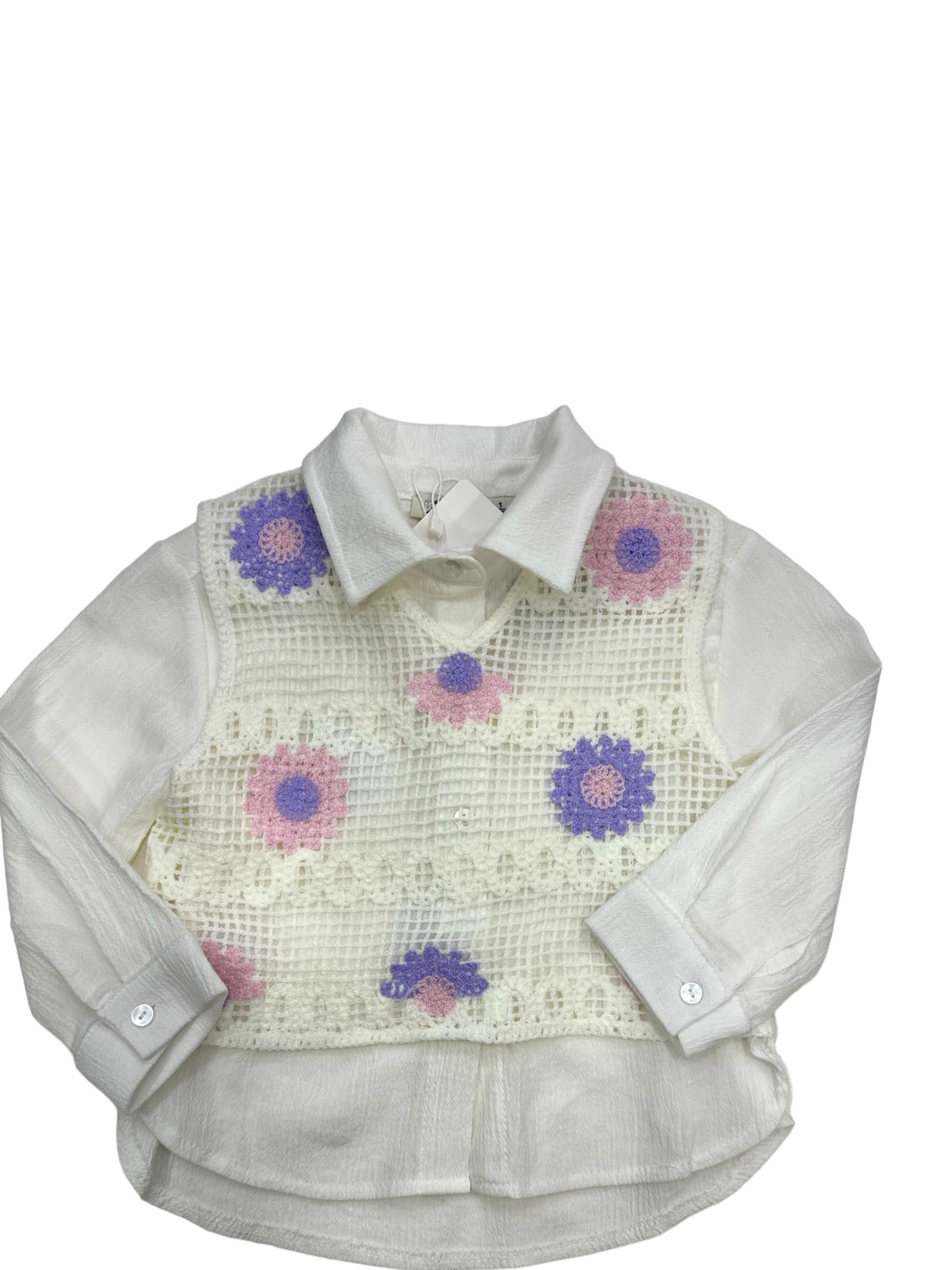 Escbl Kız Gömlek Süveter Lila 35786
