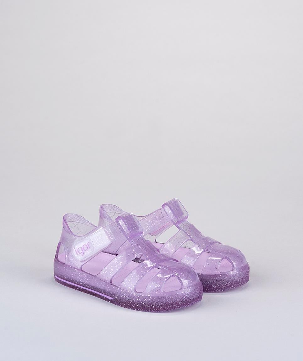 igor Çocuk Sandaleti Star Glitter Cr Malva Mor S10265-212