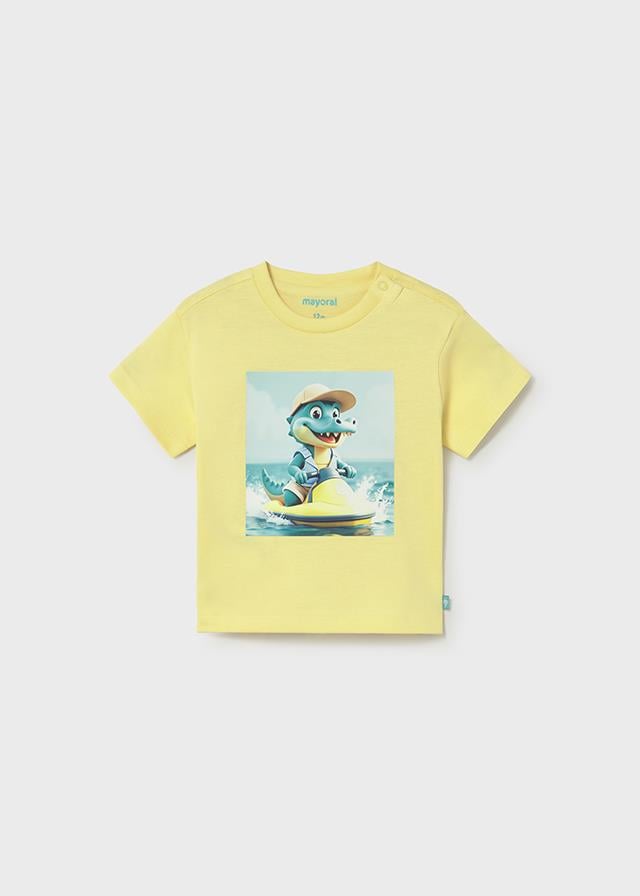 Mayoral Erkek Hayvanlı T-shirt Sarı 1015                 