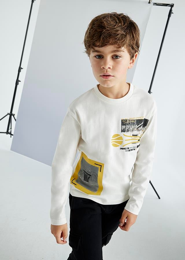 Mayoral Erkek Kışlık T-shirt Sarı 7091     