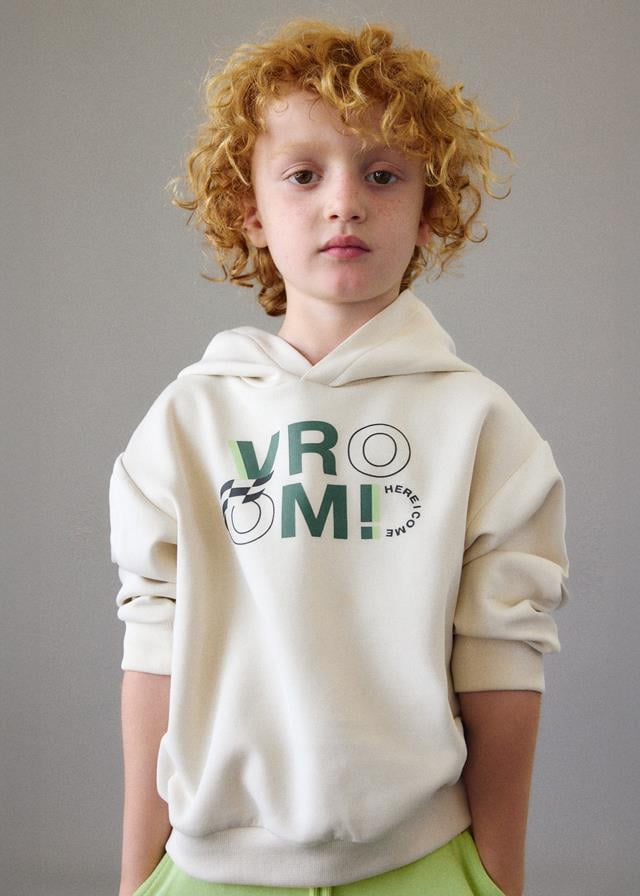 Mayoral Erkek Yazılı  Sweatshirt Bej 3435