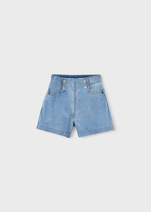 Mayoral Kız Denim Şort Mavi 3224