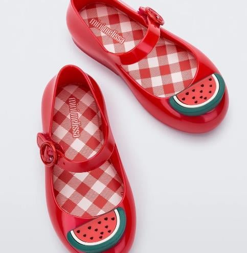 Mini Melissa 36009 Karpuz Ayakkabı İnci Kırmızı