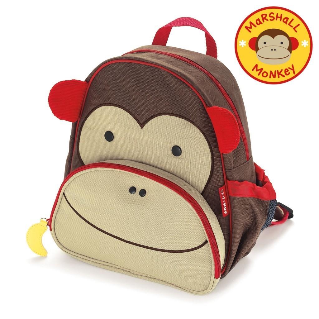Skip Hop Zoo Sırt Çantası Maymun Kahverengi Kırmızı 210203